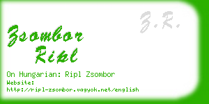 zsombor ripl business card